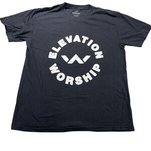 Elevation Worship Shirt Mens Large Black Elevation Nights 2023 Tour Concert Tee